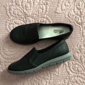 Slip on black shoes